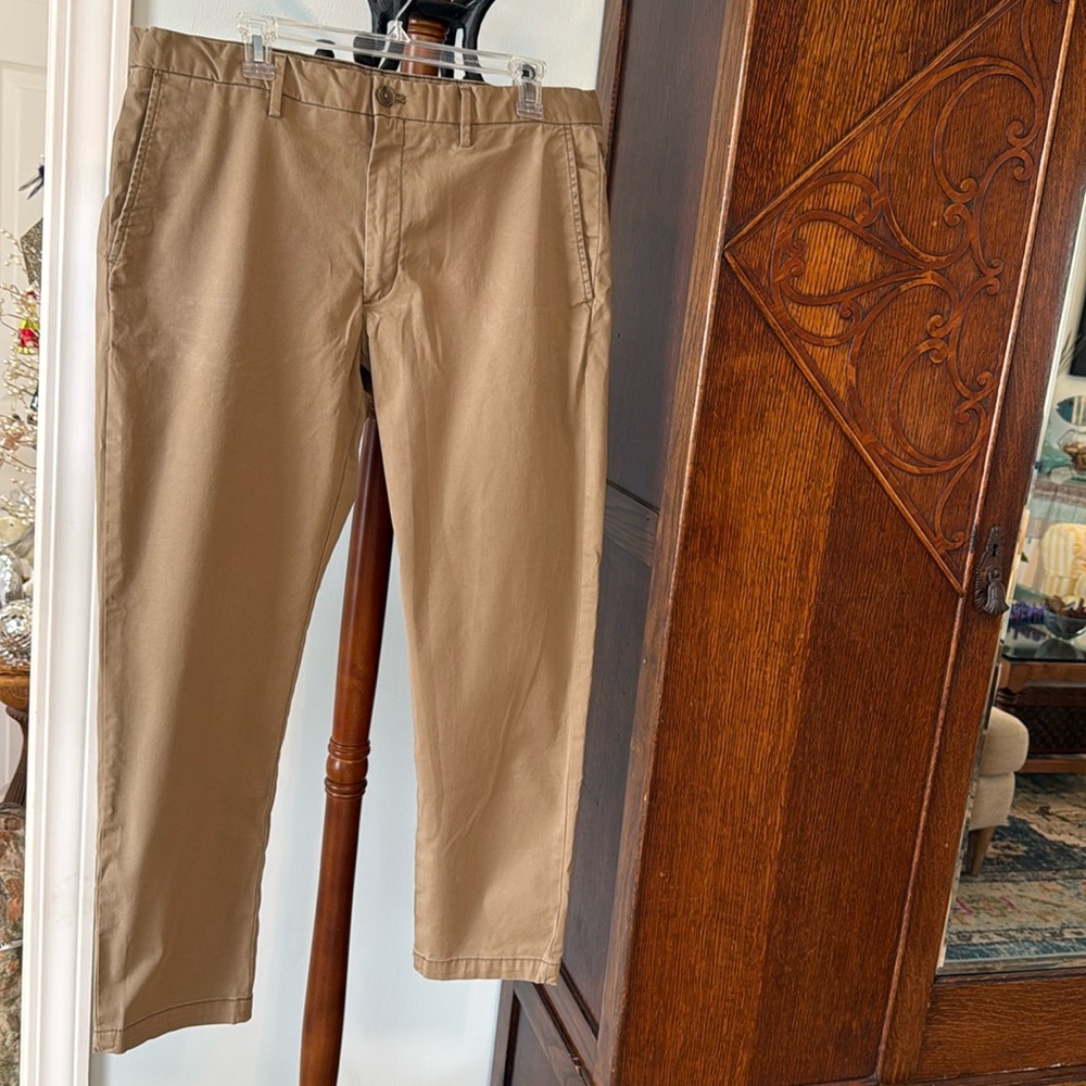 Men’s Banana Republic Skinny Fit Lived-In Chino Khaki 36/30